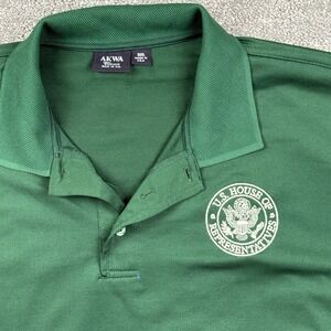 U.S. House of Representatives Polo Shirt 3XL Green AKWA USA Embroidered